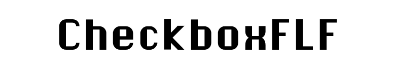 CheckboxFLF font preview