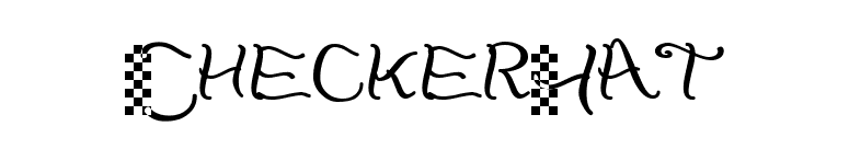 CheckerHat font preview