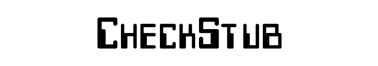 CheckStub font preview