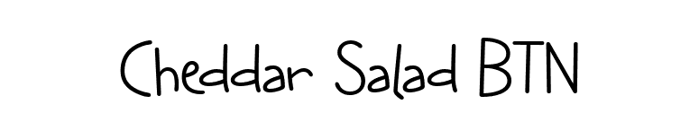 Cheddar Salad BTN font preview