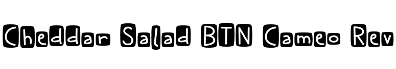 Cheddar Salad BTN Cameo Rev font preview