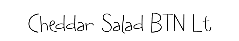 Cheddar Salad BTN Lt font preview