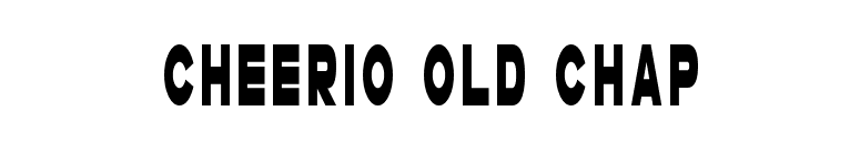 Cheerio Old Chap
 font preview