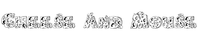 Cheese and Mouse font preview