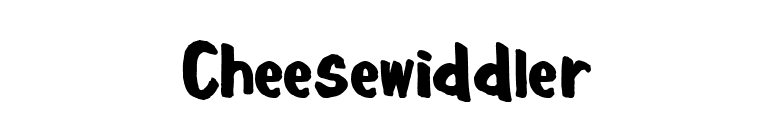 Cheesewiddler font preview