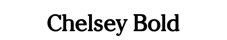Chelsey Bold font preview