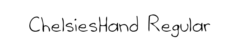 ChelsiesHand Regular font preview