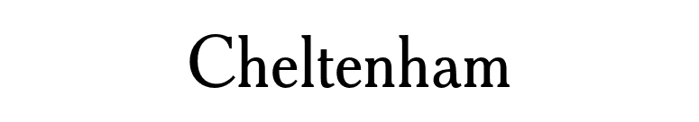 Cheltenham font preview
