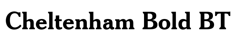 Cheltenham Bold BT font preview