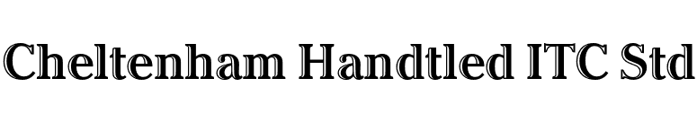Cheltenham Handtled ITC Std font preview