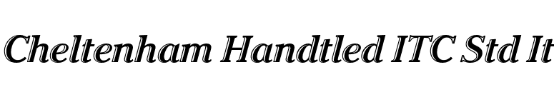 Cheltenham Handtled ITC Std It font preview