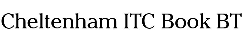 Cheltenham ITC Book BT font preview
