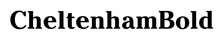 CheltenhamBold font preview