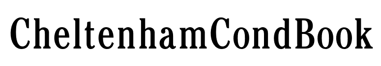 CheltenhamCondBook font preview