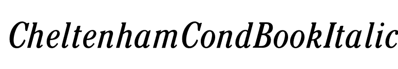 CheltenhamCondBookItalic font preview