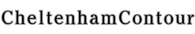 CheltenhamContour font preview