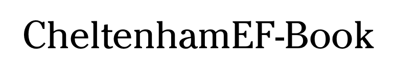 CheltenhamEF-Book font preview