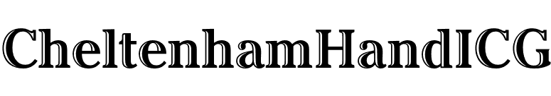 CheltenhamHandICG font preview