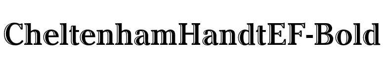 CheltenhamHandtEF-Bold font preview