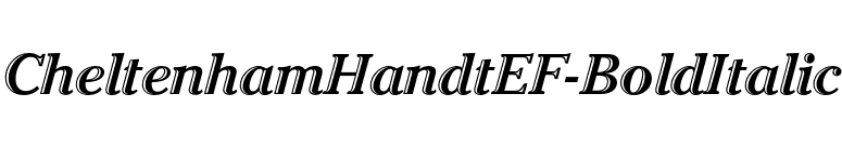 CheltenhamHandtEF-BoldItalic font preview