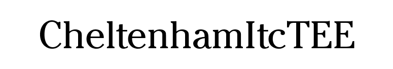 CheltenhamItcTEE font preview