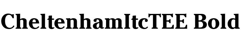 CheltenhamItcTEE Bold font preview