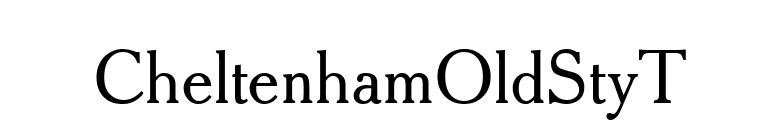 CheltenhamOldStyT font preview