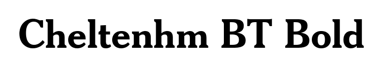 Cheltenhm BT Bold font preview