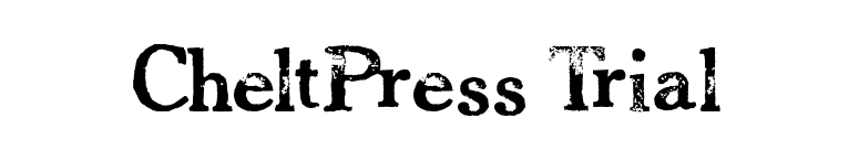 CheltPress Trial font preview
