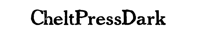 CheltPressDark font preview