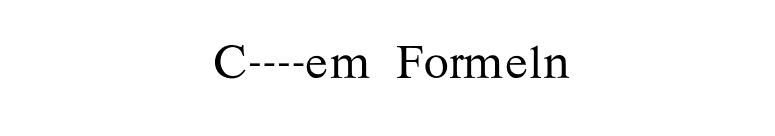 Chem Formeln font preview