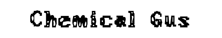 Chemical Gus font preview