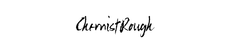 ChemistRough font preview