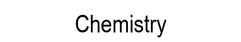 Chemistry font preview