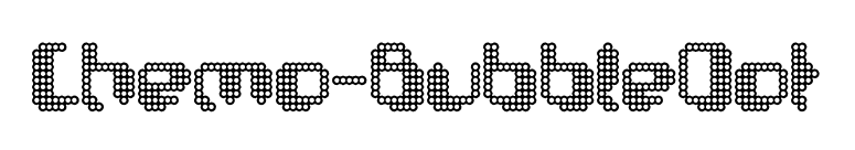 Chemo-BubbleDot font preview