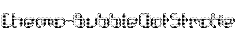 Chemo-BubbleDotStroke font preview