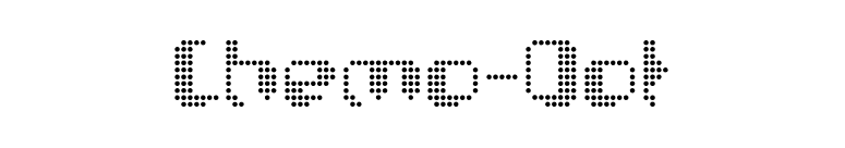 Chemo-Dot font preview