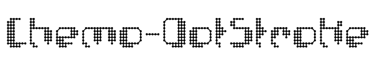Chemo-DotStroke font preview