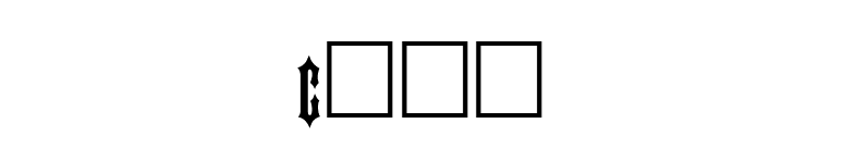 Cher font preview
