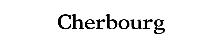 Cherbourg font preview