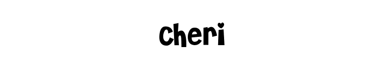 Cheri font preview