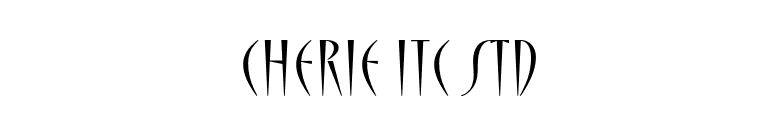 Cherie ITC Std font preview