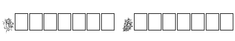 Cherubim Initials font preview