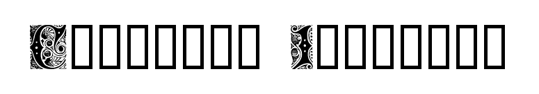 Cheshire Initials font preview