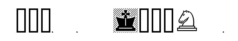 Chess Lucena font preview