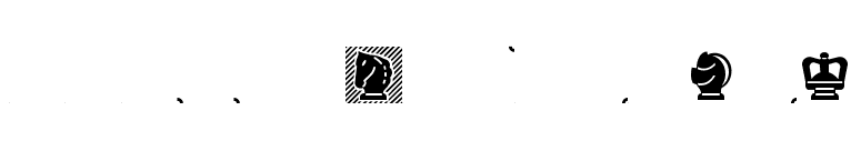 Chess Mediaeval font preview