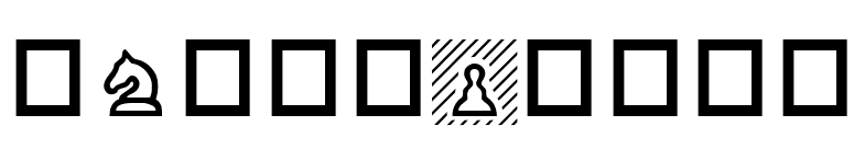 ChessPiece font preview