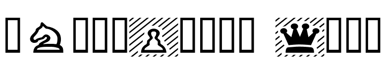 ChessPiece Wide font preview