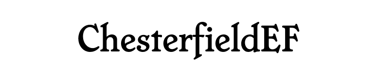 ChesterfieldEF font preview