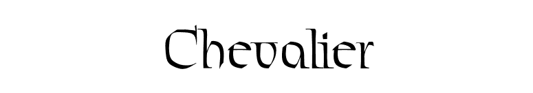 Chevalier font preview